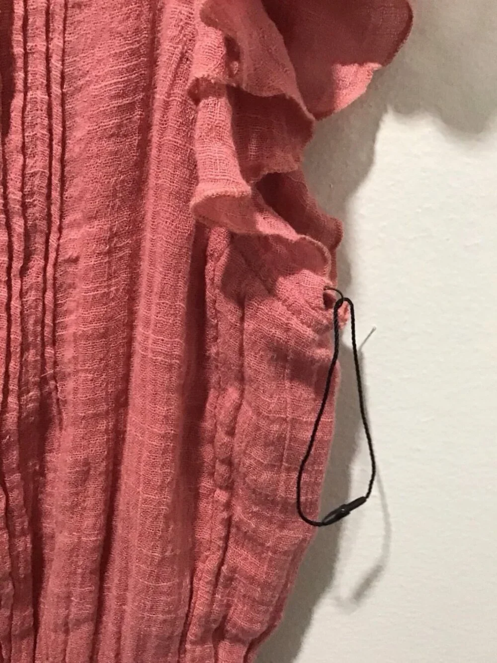 Free People FP One Naya Romper Cap Sleeve Rose Pink Ruffle Endless Summer New S
